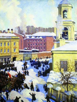 27 de febrero de 1917 Boris Mikhailovich Kustodiev Pinturas al óleo